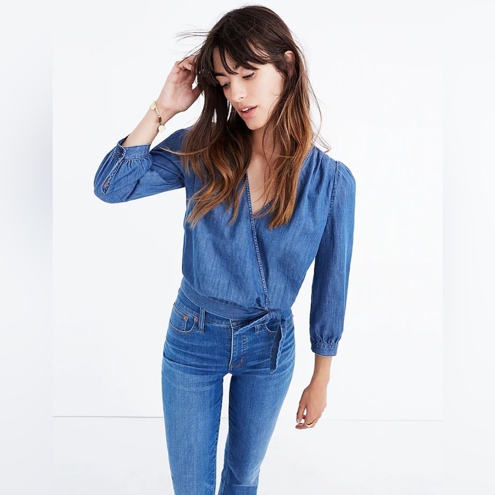 Madewell Denim Top Sz S
